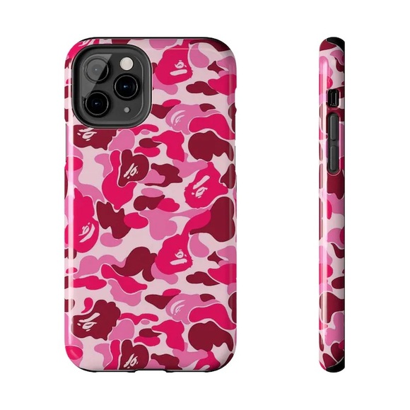 Bape Pink Camo phone case